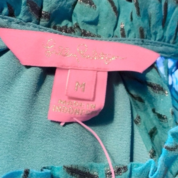 Lilly Pulitzer Caline Teal Bay Silk Swirl Clip Glitter
Color Teal Bay Glitter - Picture 11 of 12